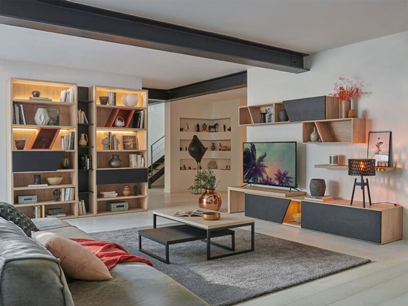Créez un salon unique et sur-mesure avec le meuble composable