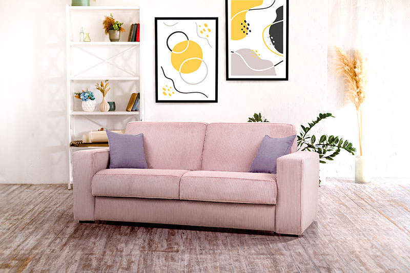 Canapé convertible velours MELITA Gallery Tendances