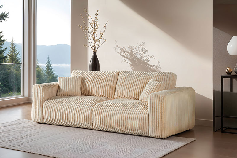 Canapé velours côtelé NUAGE Gallery Tendances