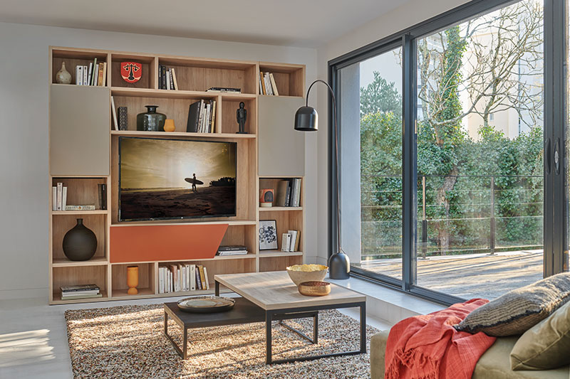 Meuble TV avec rangements OBLIK