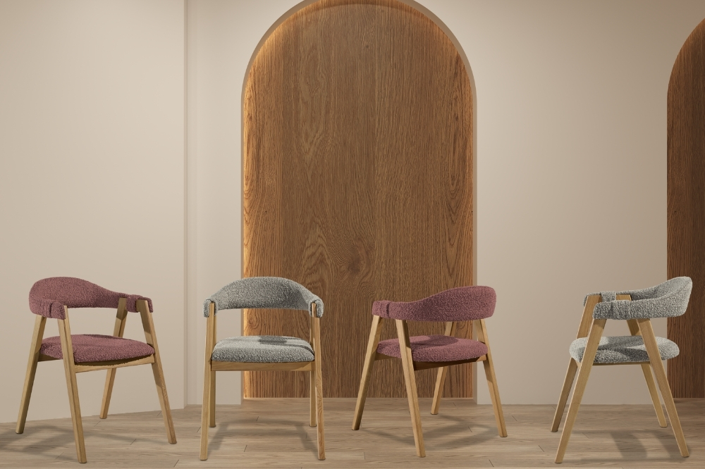 Chaise accoudoirs bois AQUA Gallery Tendances