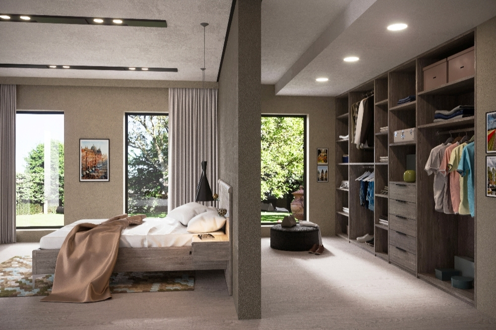 Chambre aménagement dressing OPTIMA Gallery Tendances