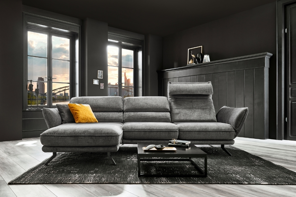 Canapé d'angle gris HP21001 Gallery Tendances